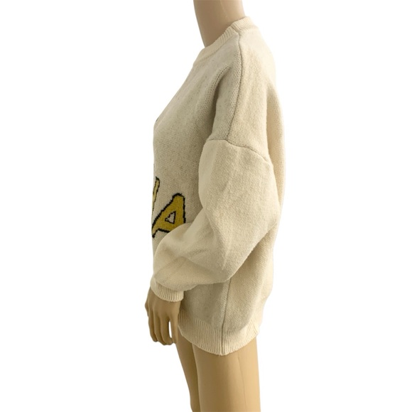 Peanuts Snoopy Woodstock Laughing HAHAHA Womens M/L Thermal Sweater Crewneck L/S - Picture 3 of 12